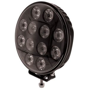 Lighting: Ignite 7" Round LED Driving Light Black Fascia 5yr Warranty