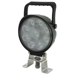 Lighting: Ignite Round Spot beam worklight, 9-36V, 2250 lumens Cree LED with handle