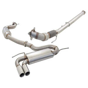 Exhaust Systems: VW GOLF GTI MK5 TURBO BACK EXHAUST SYSTEM - STAINLESS STEEL