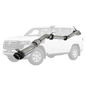 Exhaust Systems: TOYOTA LANDCRUISER 300 SERIES 3.3L F33A-FTV 2021 On 3.5" STAINLESS DPF BACK EXHAUST WITH PIPE ONLY