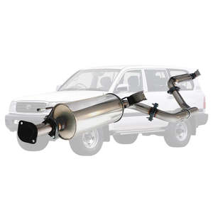 Exhaust Systems: TOYOTA LANDCRUISER 105 SERIES FZJ105, HZJ105 4.2L, 4.5L 98 - 10/07 - 2 1/2" KIT STAINLESS STEEL
