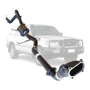 TOYOTA LANDCRUISER 100 SERIES HDJ100 1HD-FTE WAGON 3" TURBO BACK EXHAUST - ALUMINIZED STEEL