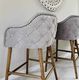 Charleston Button Back Barstool - Coastal At Home