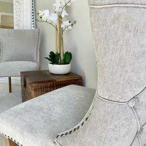 Products: Occasional Button Back Chair - Coastal At Home