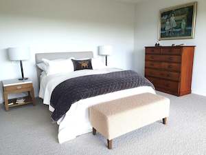 Homeware: Boucle Wool Blend Lifestyle Bench - IN STOCK