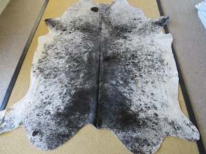 Xl Super Cowhides: Super Cowhide Black & White Salt + Pepper (Speckled Park)