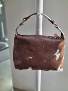 Weekend Bags Handbags Wallets: The Mini  - Tan + White Bold