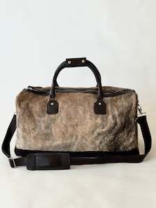 Cowhide Overnight Bag - Light Brindle