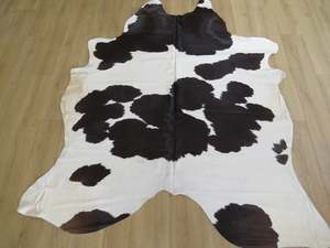 Cowhide Rugs: Large Cowhide - Black + White - SKU 9719