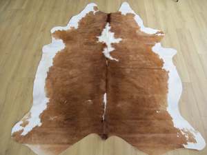 Large Cowhide - Soft Tan + White - SKU 9720