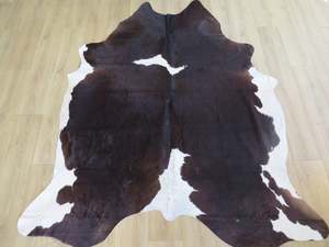 Cowhide Rugs: Large Cowhide - Dark Chocolate - SKU 9796