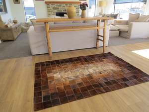 MEDIUM SIZE Patchwork Rectangle Rug - Dark Light Brindle - CONTACT US TO ORDER