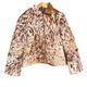 Medium size - Cowhide Jacket Tan and White Salt & Pepper