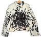 Medium size - Cowhide Jacket Black and White Salt & Pepper