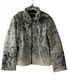Large size - Cowhide Jacket Grey and White