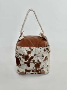 Door Stop - Tan + White