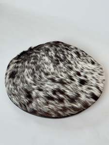 Round seat topper - Brown + Grey Dapple
