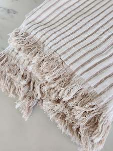 New: STRIPED THROW
