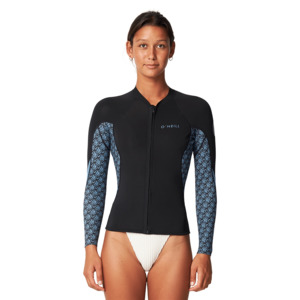 Rash Shirts, UV: O’Neill Women’s 1.5mm Bahia Full Zip Jacket Aloha