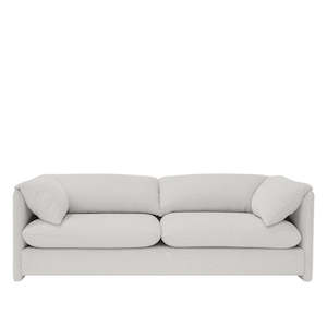 Coastal Cloud Pillow Three Seater Sofa - Natural