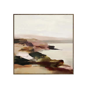 Wall Art: Large Misty Headland Framed Wall Art