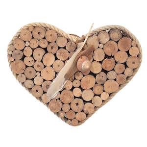 Wall Art: Driftwood Heart Wall Decor - Original Design 3