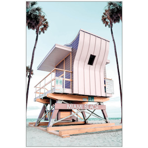 Miami Beach Surf Shack Coastal Wall Art