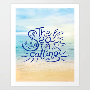 Unframed Beach Prints - Set of 4