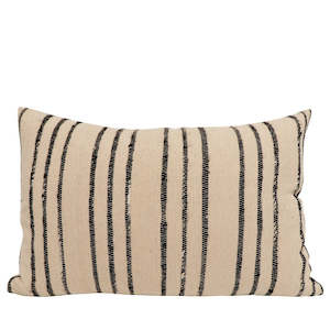 Tri-Striped Rectangular Cushion - Sand