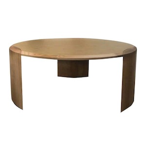 Coffee Tables: Dune Round Ash Coffee Table - Natural