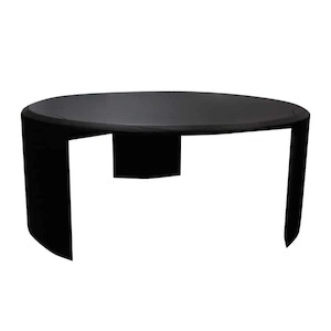 Dune Round Ash Coffee Table - Black