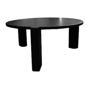Coffee Tables: Tide Round Ash Coffee Table - Black
