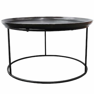 Black Round Coffee Table