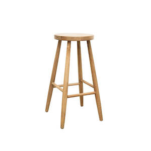 Recycled Oak Barstool - Natural