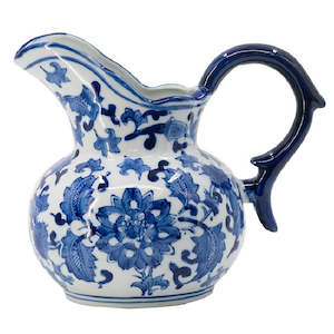 Blue & White Milk Jug 19.5cm