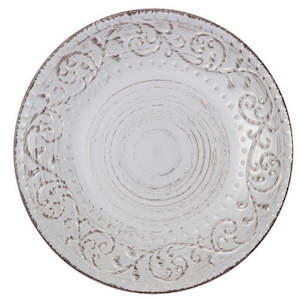 Dinnerware Serveware Mugs: Coastal Fare Dinner Plate - Cream