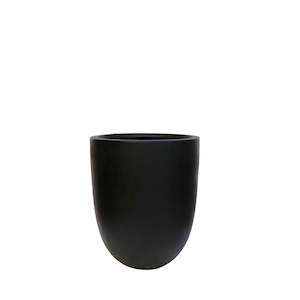 Westhampton Bullet Black Concrete Pot - Small
