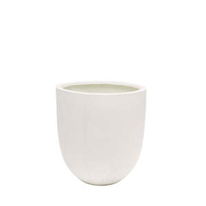 Westhampton Bullet White Concrete Pot - Medium