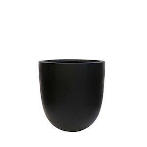 Westhampton Bullet Black Concrete Pot - Medium