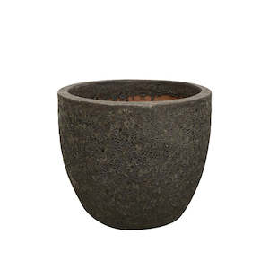 Westhampton Black Lava Egg Pot - Large