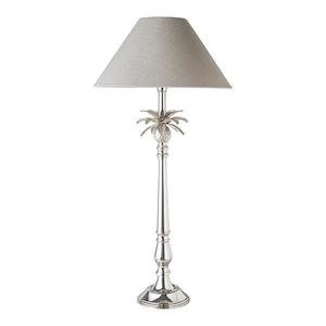 Hamptons Natural Linen & Nickel Pineapple Table Lamp