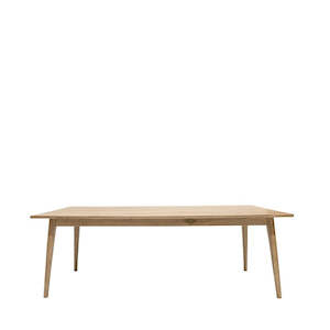 Rectangular American White Oak Dining Table 220cm - Natural