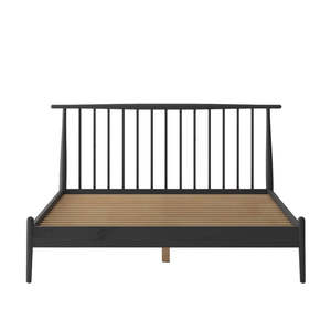 Black Spindle Headboard Bed Frame - Queen