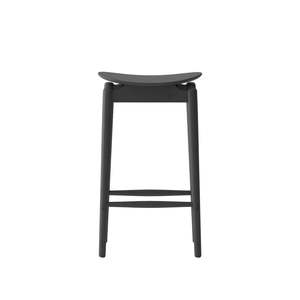 Norse Solid Oak Barstool - Black