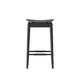 Norse Solid Oak Barstool - Black