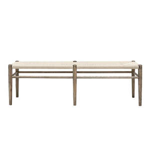 On Sale: Oak & Rattan Bench 150cm