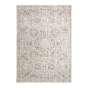 Turkish Style Distressed Rug 2.4m x 3.4m - Faded Beige & Ivory
