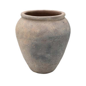 Hamptons: Mediterranean Weathered Earth Ceramic Pot - Extra Large