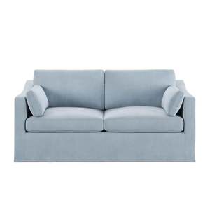 Hamptons: Hamptons Urbane Two Seater Slip-Cover Sofa - Beach