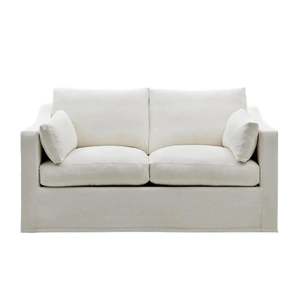 Hamptons Urbane Two Seater Slip-Cover Sofa - Ivory
